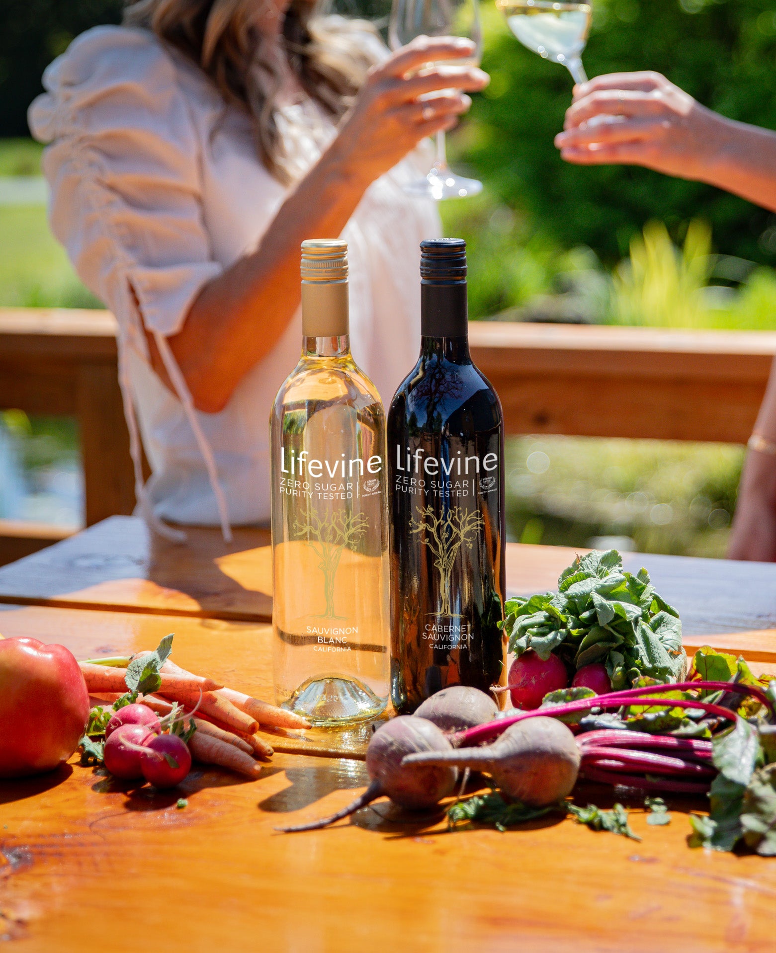 Wine Drinkers Toasting Each Other
